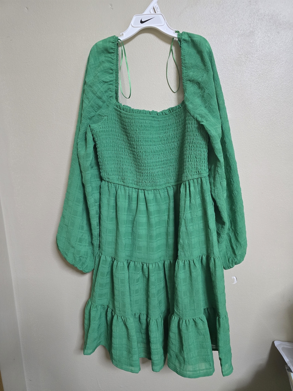 Tj Maxx Green Esmerald Dress Long Sleeve Woman's Large